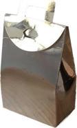 Kına Ve Çerez Çantası Karton DÜZ 7.5X11X4  CM (20 Adet)  Gümüş