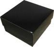 Komple Karton Kutu Düz Renk 10X10x5 CM  (25 Adet)  Siyah