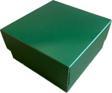 Komple Karton Kutu Düz Renk 10X10x5 CM  (25 Adet)  Yeşil