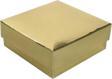 Komple Karton Kutu Düz Renk 6X6X2.5 CM (25 Adet)  Gold