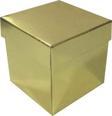Komple Karton Kutu Düz Renk 7X7X7 CM (25 Adet)  Gold