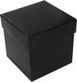 Komple Karton Kutu Düz Renk 7X7X7 CM (25 Adet)  Siyah