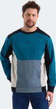 Slazenger VITALI Erkek Sweatshirt Petrol