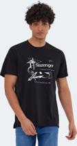 Slazenger KARNEN OVER Erkek Tişört Siyah