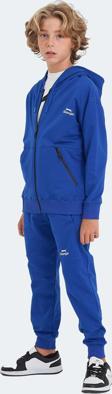 Slazenger LOCAL Unisex Çocuk Eşofman Takımı Saks Mavi