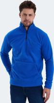 Slazenger SOLID IN Erkek Polar Saks Mavi