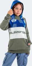 Slazenger DRAGICA IN Unisex Çocuk Sweatshirt Haki