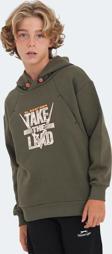 Slazenger DO IN Unisex Çocuk Sweatshirt Haki