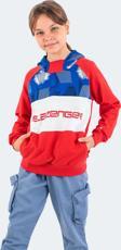 Slazenger DRAGICA IN Unisex Çocuk Sweatshirt Kırmızı