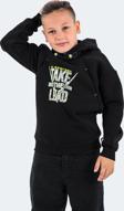 Slazenger DO IN Unisex Çocuk Sweatshirt Siyah