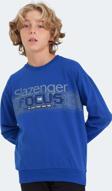 Slazenger LAST Unisex Çocuk Sweatshirt Saks Mavi