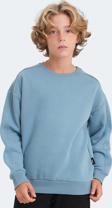 Slazenger LOGAN Unisex Çocuk Sweatshirt Mavi