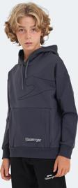 Slazenger LINK Unisex Çocuk Sweatshirt Koyu Gri