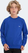 Slazenger LUPPA Unisex Çocuk Sweatshirt Saks Mavi