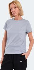 Slazenger RACING Kadın Tişört Açık Gri