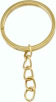 Anahtarlık Halkası Zincirli  5 Cm (1000 Adet)  Gold
