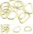 Anahtarlık Montaj Halkası D Çanta Bağlantı Halkası 24x16 MM (1000 Adet)  Gold