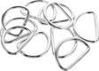 Anahtarlık Montaj Halkası D Çanta Bağlantı Halkası 24x16 MM (1000 Adet)  Gümüş