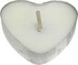 Kalp Tealight Mum Kalp Modeli (50 Adet)  Beyaz