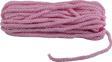 Kordon İp Sarmanlı Kalın 5 Mm Örgü İp (50 Metre)  Pembe