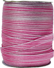 Organze Kurdele 1 CM Kenarı Şeritli  (457 Metre)  Pembe