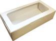 Pencereli Karton Kutu Düz Renk 20X10X5 CM  (10 Adet) Beyaz