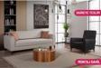Perla Sofa Ferranti Yataklı Sandıklı Koltuk Takımı Krem