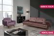 Perla Sofa Nelson Yataklı Koltuk Takımı Babyface Kahve