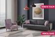 Perla Sofa Nobis Yataklı Koltuk Takımı Babyface Gri