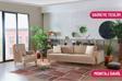 Perla Sofa Nobis Yataklı Koltuk Takımı Babyface Sütlü Kahve