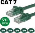 IRENIS 5 adet 1 metre CAT7 Kablo Ethernet Network İnternet LAN Kablosu 
