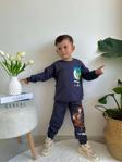 ERKEK ÇOCUK BİSİKLET YAKA PAMUK EŞOFMAN TAKIMI