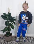 ERKEK ÇOCUK SNOOPY VE SONİC 3 İPLİK PAMUK EŞOFMAN TAKIMI