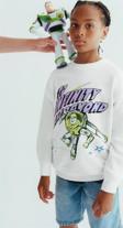 ERKEK ÇOCUK BİSİKLET YAKA DESENLİ PAMUK SWEAT