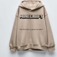 ERKEK ÇOCUK MINECRAFT MODELLİ PAMUK KAPŞONLU SWEAT