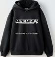 ERKEK ÇOCUK MINECRAFT MODELLİ PAMUK KAPŞONLU SWEAT