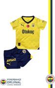 Fenerbahçe Orijinal Lisanslı 23-24 Sarı Çocuk Forma Set