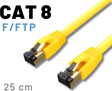 IRENIS 25 Cm CAT8 Kablo F/FTP LSZH Ethernet Network Lan Ağ Kablosu