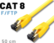 IRENIS 50 Cm CAT8 Kablo F/FTP LSZH Ethernet Network Lan Ağ Kablosu