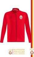 Galatasaray Orijinal Lisanslı Tam Fermuarlı Dik Yaka Kırmızı Antrenman Sweat