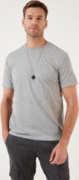 Buratti Pamuklu Regular Fit Bisiklet Yaka Basic Erkek T Shirt 59020201 GRİ MELANJ