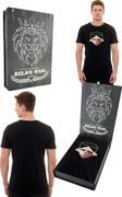 Galatasaray Orijinal Lisanslı Sıfır Yaka Siyah Gs İcardi T-Shirt Hediyelik Ahşap Kutulu
