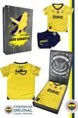 Fenerbahçe Orijinal Lisanslı 23-24 Sarı Çocuk Forma Set Hediyelik Ahşap Kutulu