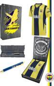 Fenerbahçe Orijinal Lisanslı 2024 Yeni Sezon Sarı Lacivert Çubuklu Forma + Kalem Set Ahşap Kutulu