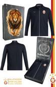 Galatasaray Orijinal Lisanslı Tam Fermuarlı Dik Yaka Siyah Antrenman Sweat Ahşap Kutulu