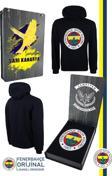 Fenerbahçe Orijinal Lisanslı Logolu Lacivert Kapüşonlu Sweat Ahşap Kutulu