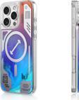 iPhone 16 Pro Max Kılıf Magsafe Özellikli Parlak Kumlu Sıvılı Tasarımlı Galaxy Fantasy Serisi Mavi