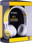Syrox Kablolu Mikrofonlu Kulaküstü Ayarlanabilir Bantlı Süper Bass Orijinal Kulaklık (Bluetooth Yoktur)