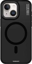 YoungKit İphone 14 Uyumlu Kılıf Rock Sand Serisi Kapak Siyah