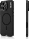 YoungKit İphone 16 Pro Uyumlu Kılıf Magsafe Şarj Özellikli Hidden Sand Serisi Kapak Siyah
